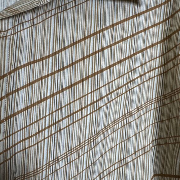 VINTAGE Eighty Eight Button Up Shirt Adult Size L Beige Casual Mens 90s - Picture 3 of 4